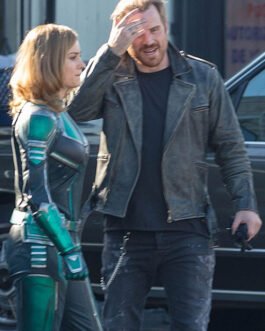 Robert Kazinsky Captain Marvel Leather Jacket