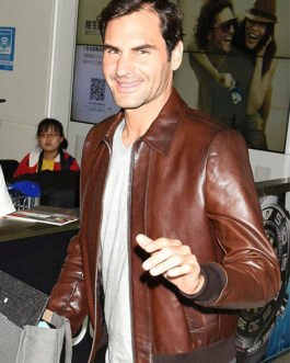 Roger Federer Leather Jacket # 2