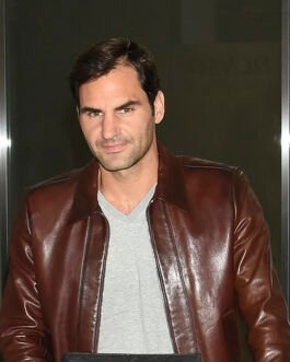 Roger Federer Leather Jacket # 2