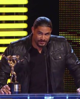 Roman Reigns Slammy Award Superstar Of The Year Leather Jacket