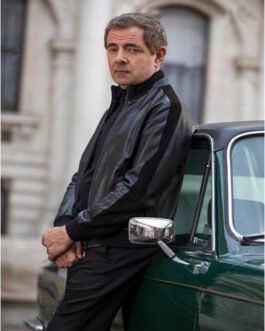 Rowan Atkinson Johnny English Strikes Again Leather Jacket