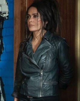 Salma Hayek The Hitman'S Wife'S Bodyguard Leather Jacket