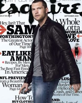 Sam Worthington Leather Jacket #1