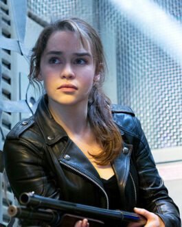 Sarah Connor Terminator Genisys Leather Jacket