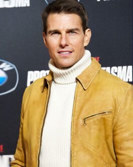 Tom Cruise Mission Impossible 4 Premiere Leather Jacket