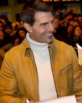 Tom Cruise Mission Impossible 4 Premiere Leather Jacket